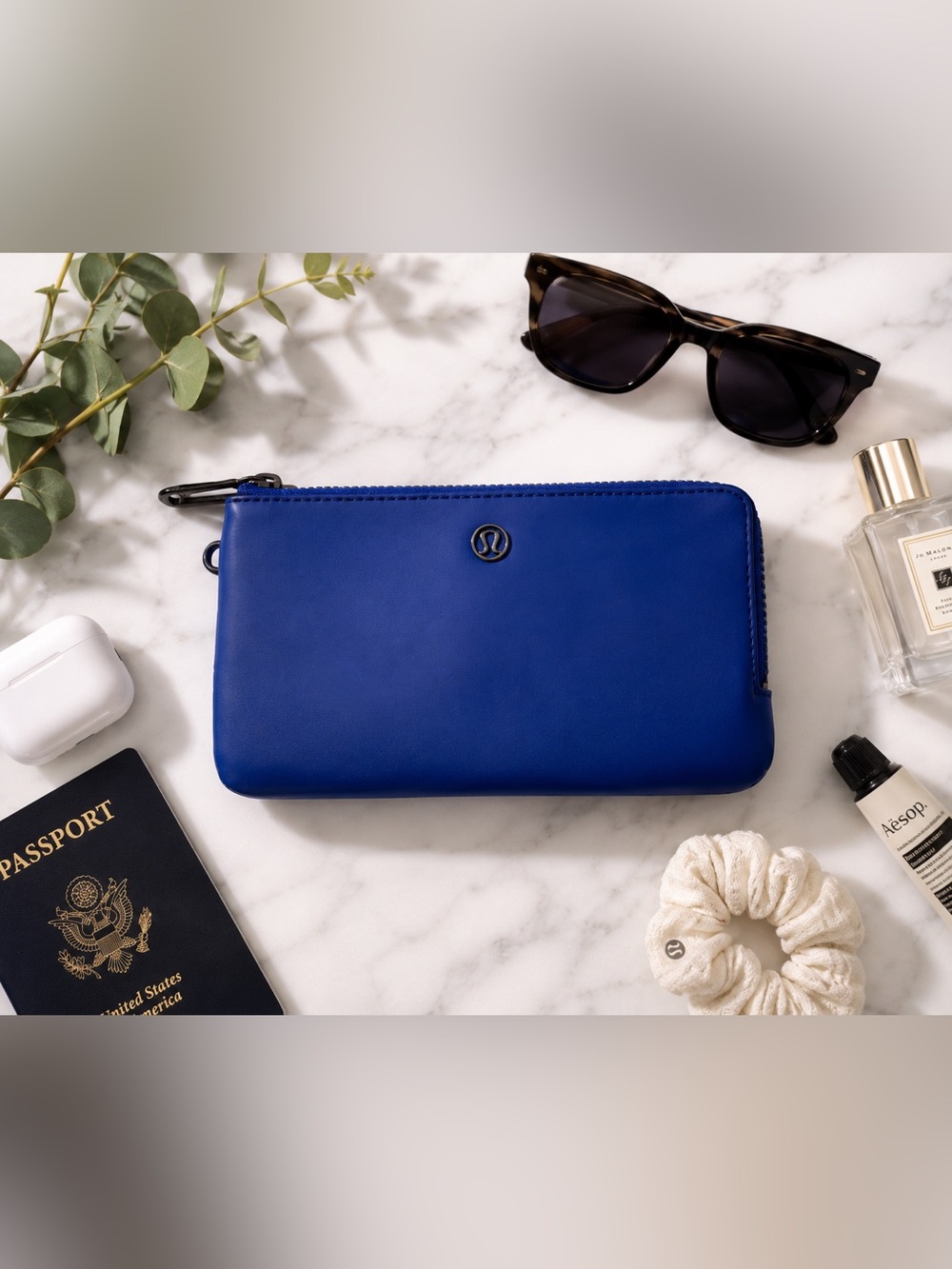 lululemon athletica Royal Blue Zip Pouch Clutch